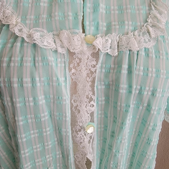 Vintage 1960 Texsheen Lingerie Robe SZ S - Picture 3 of 8